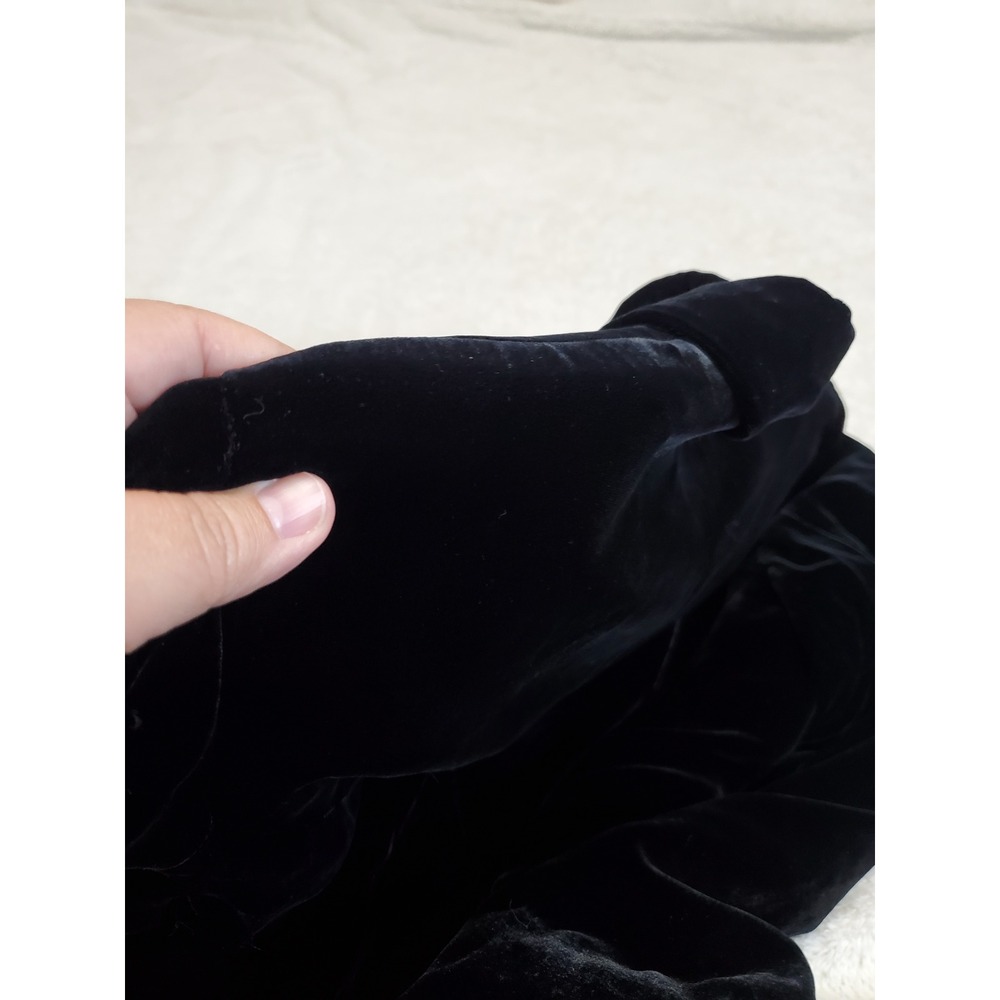Lauren Ralph Lauren Black Velvet Button-Front Blazer - Picture 6 of 11